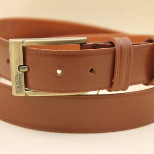 کمربند زبانه دار چرم طبیعی